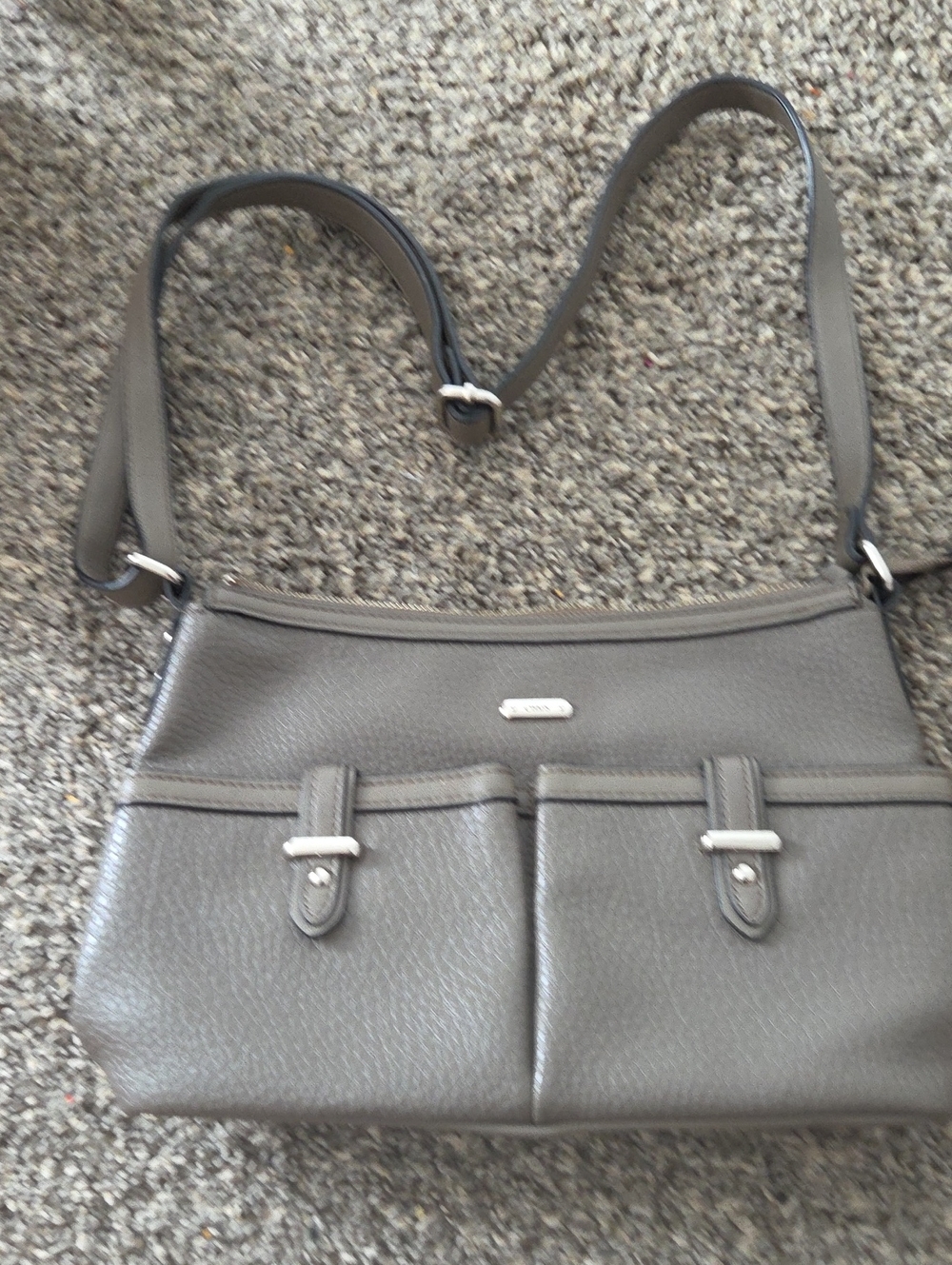Stylish Gray Ralph Luaren Women’s Crossbody Bag